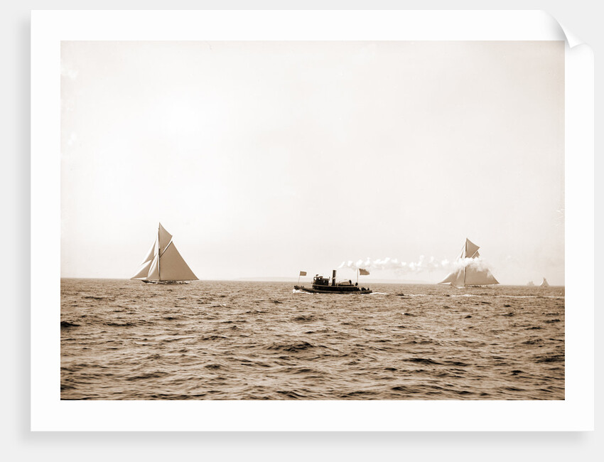 Valkyrie and Vigilant, after the start, Vigilant (Yacht) by Anonymous