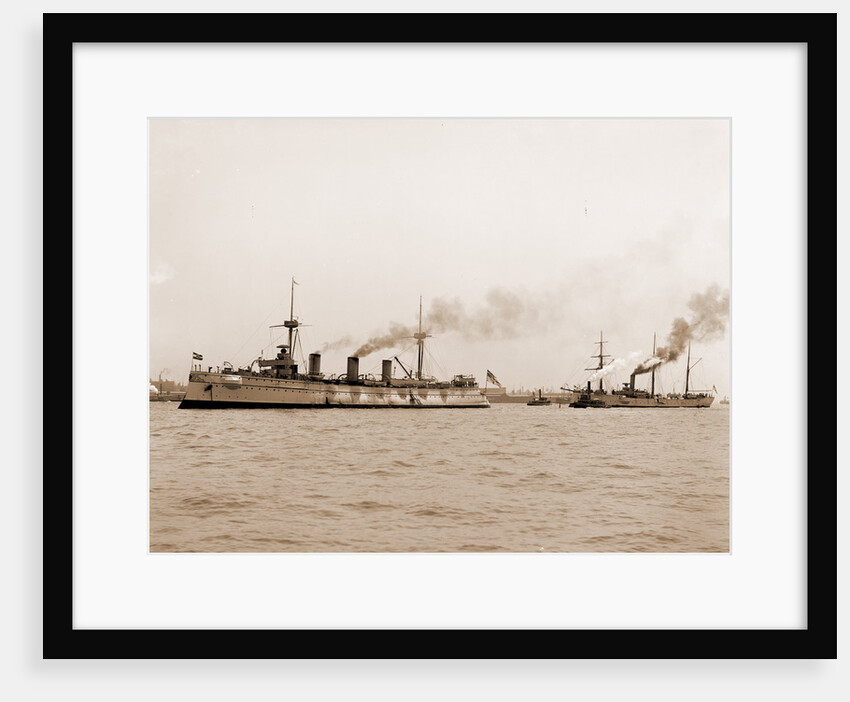 Kaiserin Augusta and Seeadler, German ships, Kaiserin Augusta (Ship), 1890 by Anonymous
