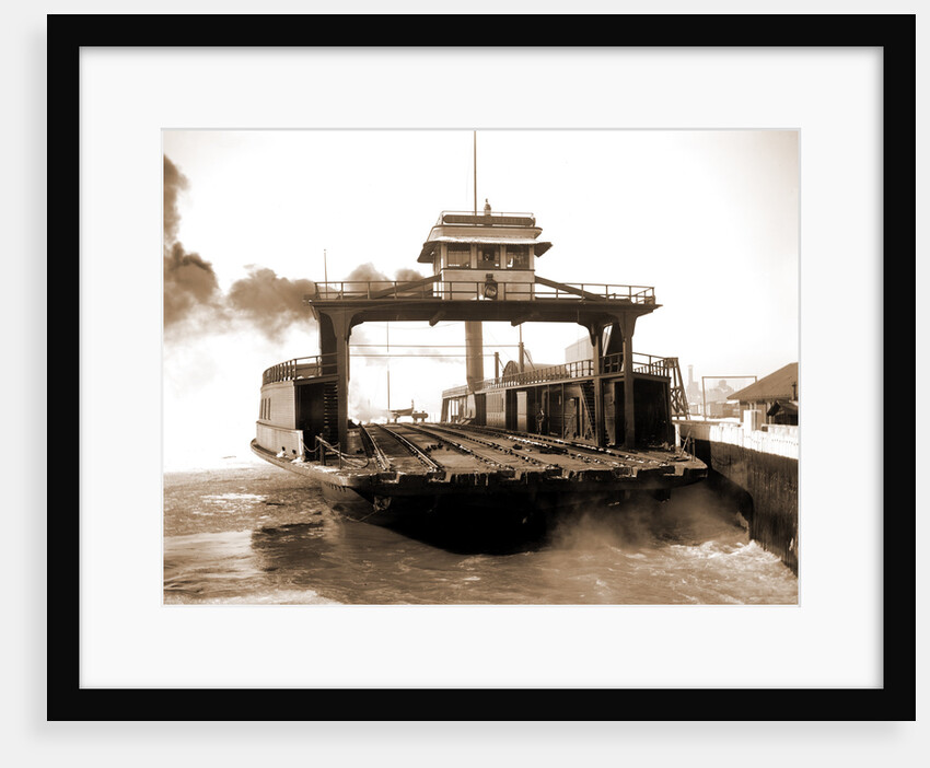 Car ferry, Detroit River, 1880 by Anonymous