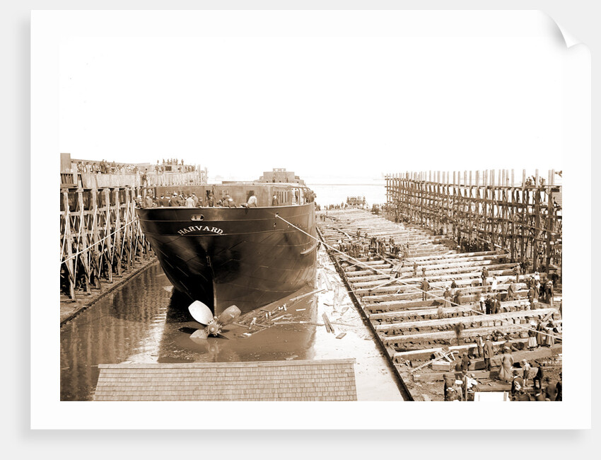 Str. Harvard in the slip, Detroit, Harvard (Freighter), 1900 by Anonymous