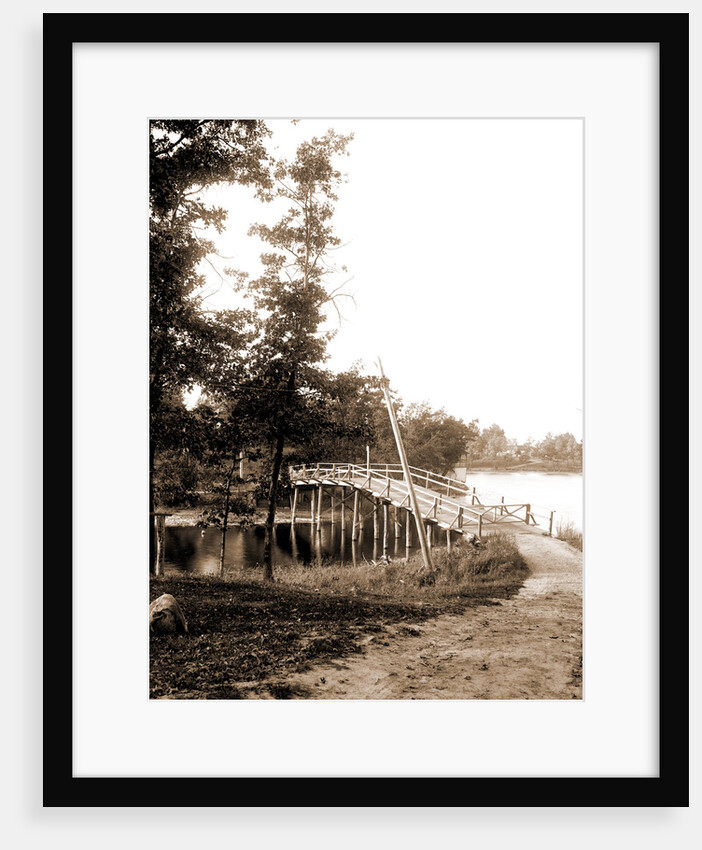 Bridge between Hogsback and Belleview Island, Lake Orion by Anonymous