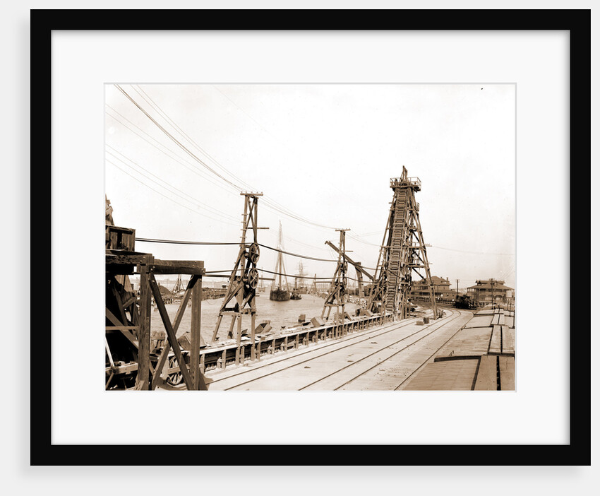 Phosphate elevators, Tampa pier by Anonymous