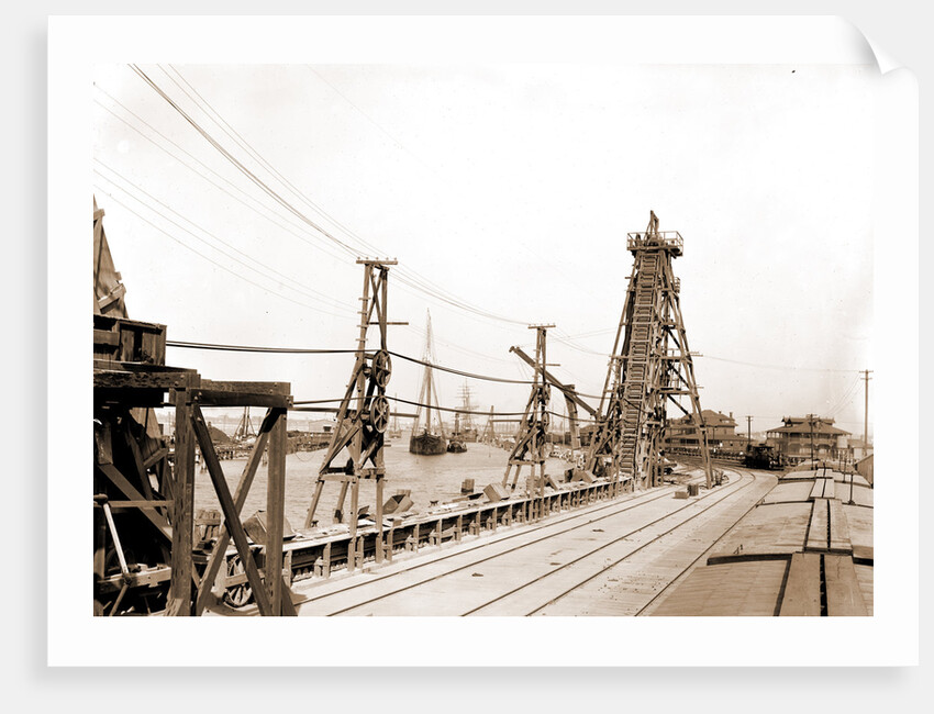 Phosphate elevators, Tampa pier by Anonymous
