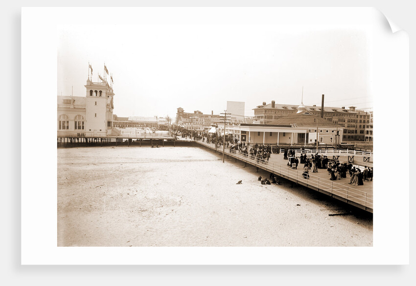 Board walk west from Steel Pier, Atlantic City by Anonymous