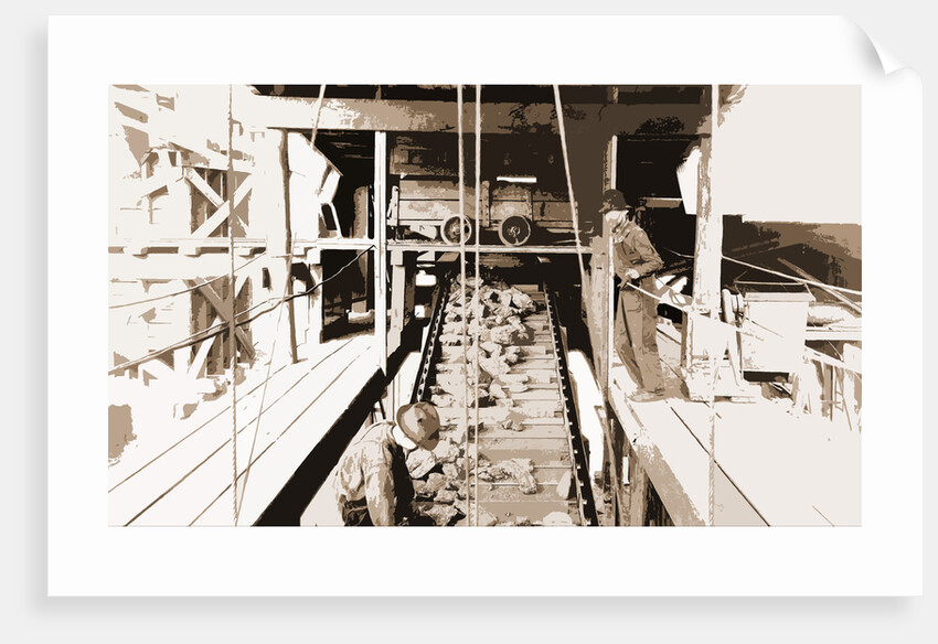 All coal picked clean of laminated coal, Ore industry by Anonymous