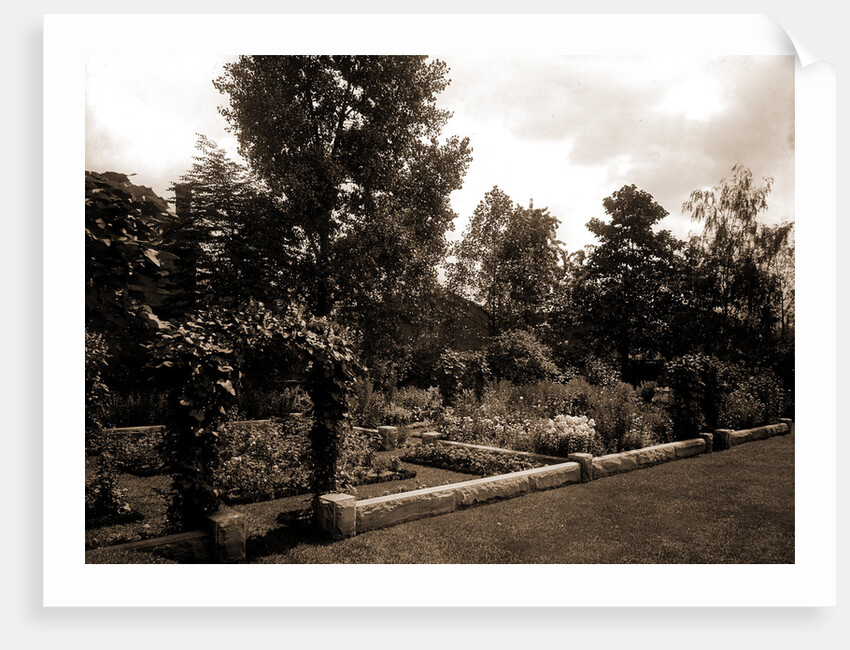 Garden and arbor, residence of Mrs. Franklin H. Walker by Anonymous