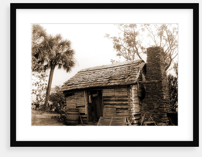 Old cabin at Turkey Creek, Log cabins by Anonymous