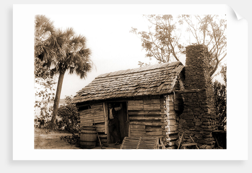 Old cabin at Turkey Creek, Log cabins by Anonymous