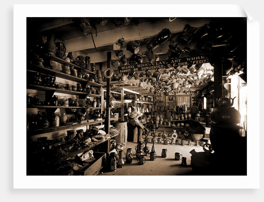 Interior of the pottery, Biloxi by Anonymous