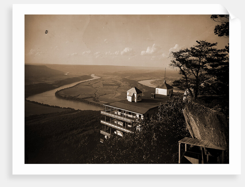 Point Hotel and the battlefield, Lookout Mountain by Anonymous