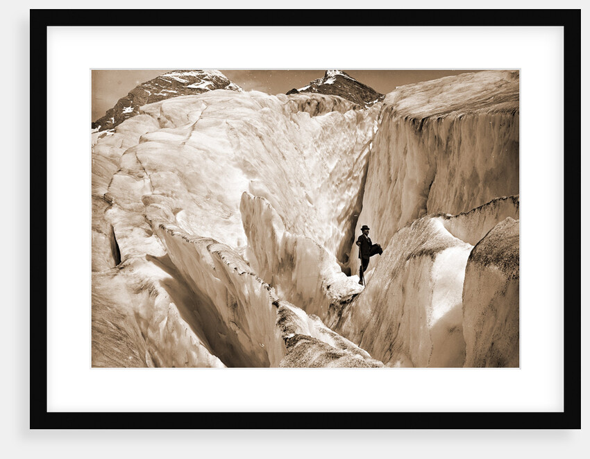 Crevasse formation in Illecillewaet Glacier, Selkirk Mountains by Anonymous