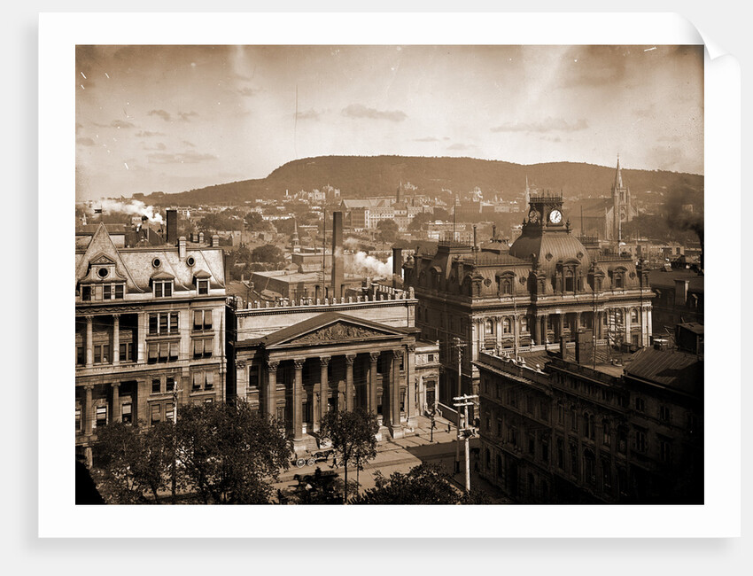 Montreal from the Church of Notre Dame, Plazas by Anonymous