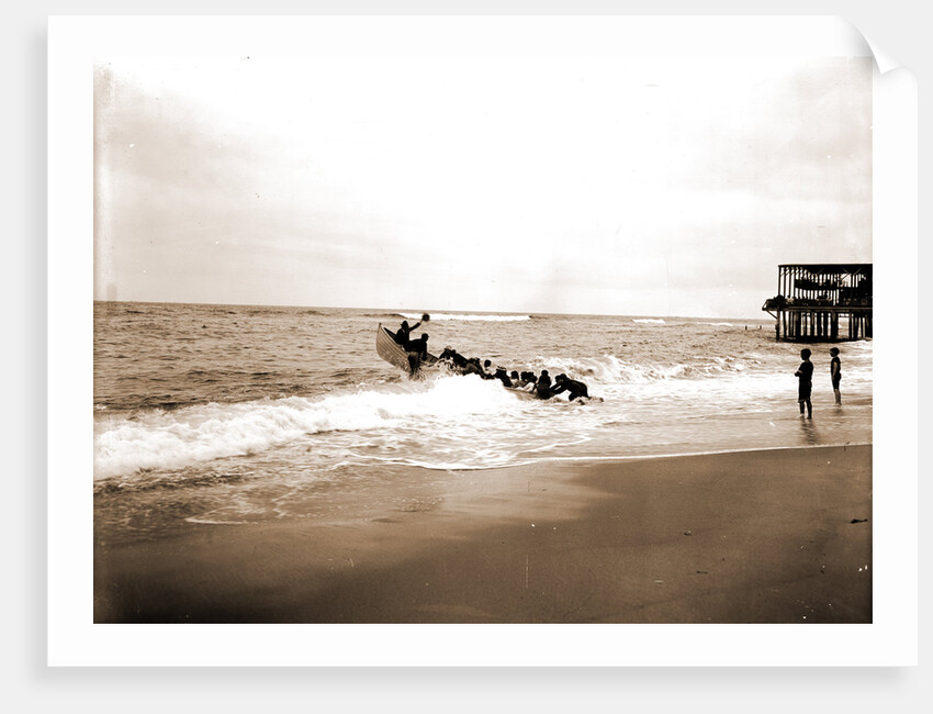 Embarking for fishing schooner, Beaches by Anonymous