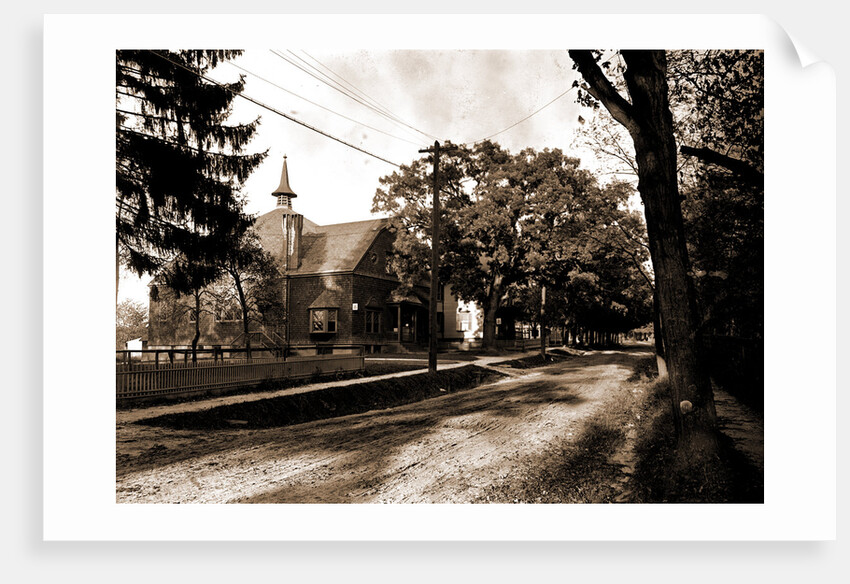 Library and street view, Pleasantville by Anonymous