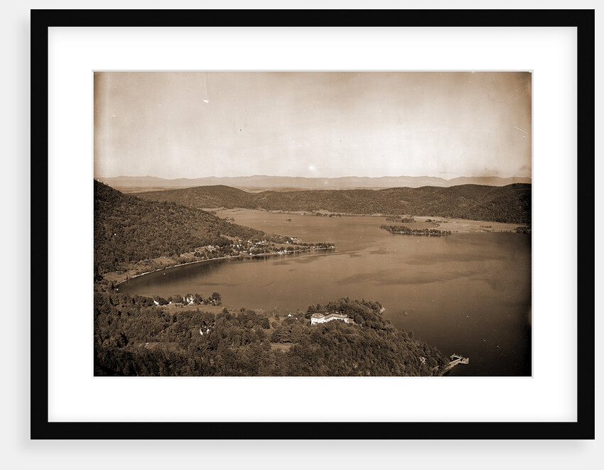 Foot of lake from Rogers' Rock heights, Lake George by Anonymous