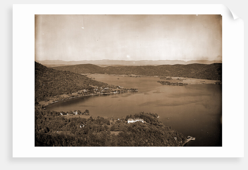 Foot of lake from Rogers' Rock heights, Lake George by Anonymous