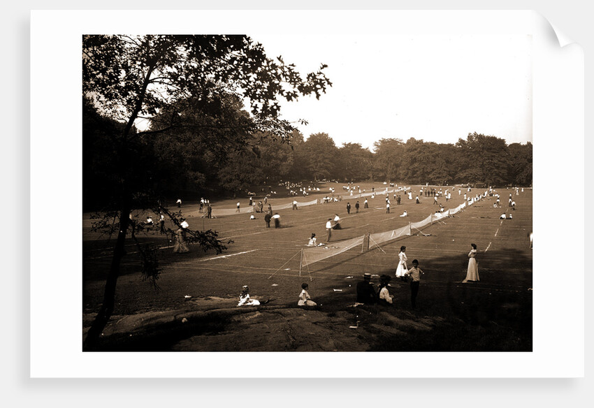 The Tennis courts, Central Park by Anonymous