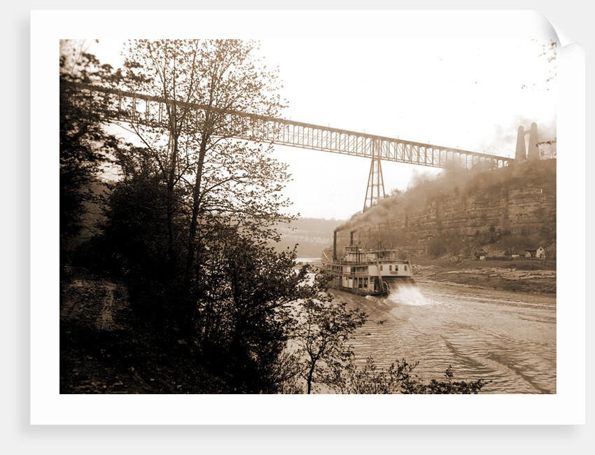 Str. Falls City passing High Bridge, Ky by Anonymous