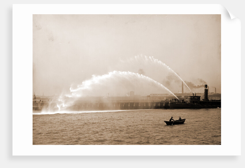 Fireboat 44 in action, Boston by Anonymous