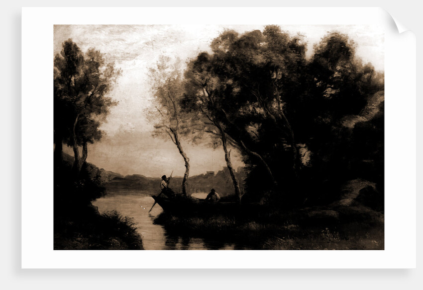 Just before sunrise by Jean-Baptiste-Camille Corot