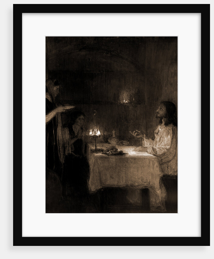 Christ in the home of Mary and Martha by Henry Ossawa Tanner