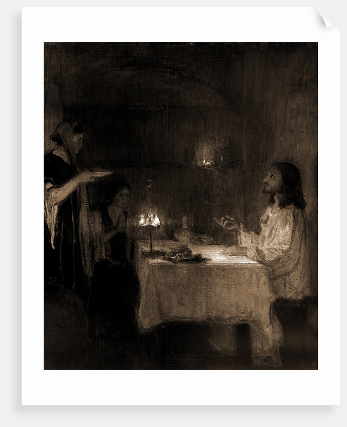 Christ in the home of Mary and Martha by Henry Ossawa Tanner