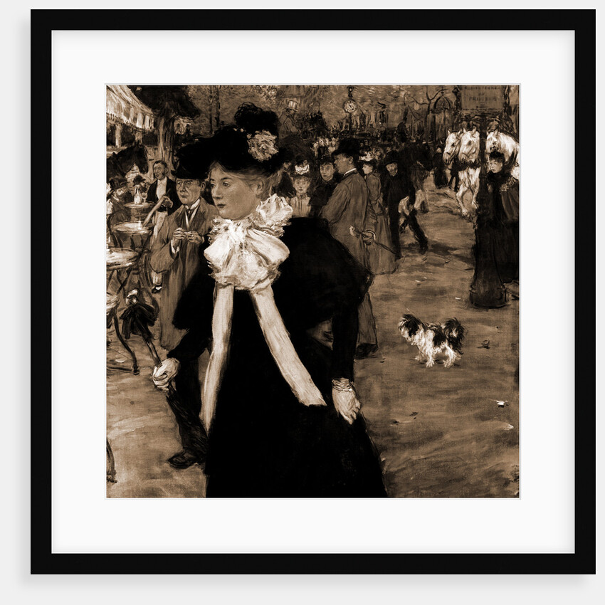 Boulevard des Italians, Paris by Jean Francois Raffaelli