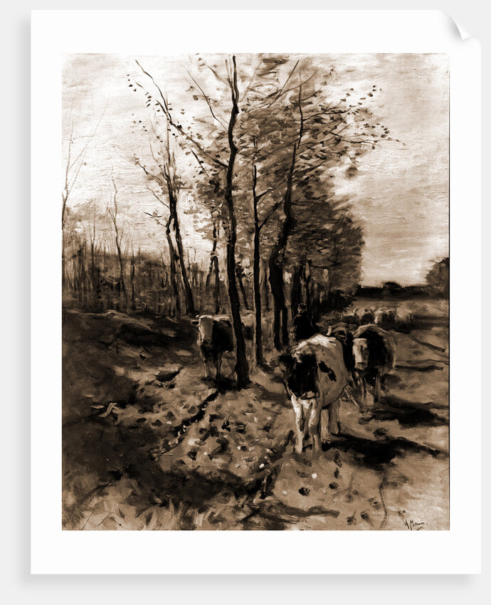 The road to Blaricum by Anton Mauve