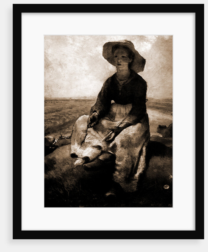 Shepherdess by Jean Francois Millet