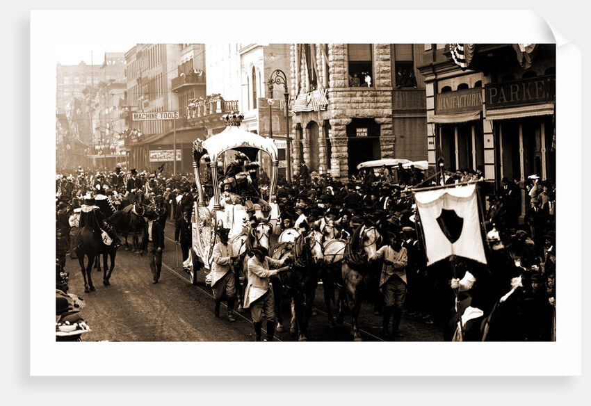 Mardi Gras day, Rex passing up Camp Street, New Orleans by Anonymous