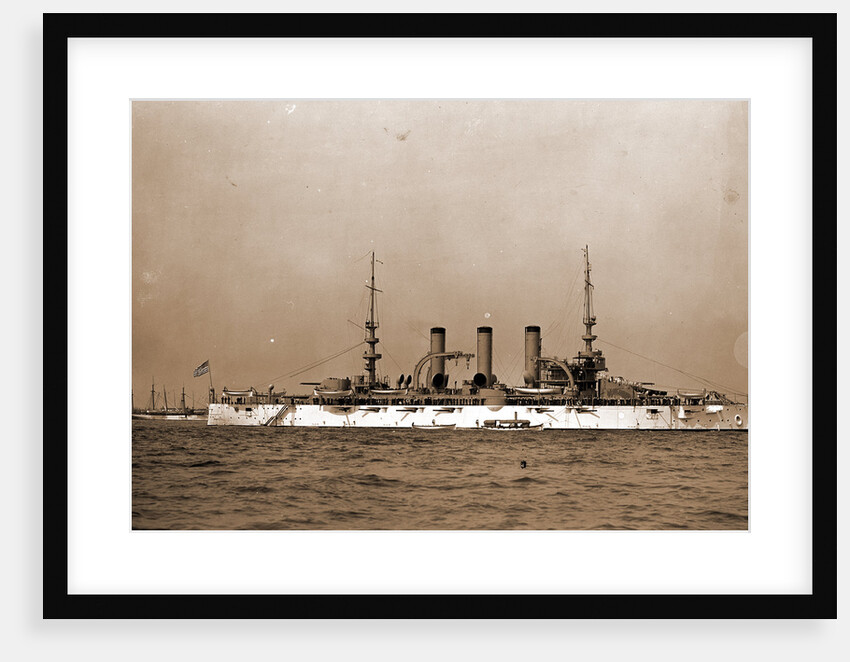 Battleship, probably American by Anonymous