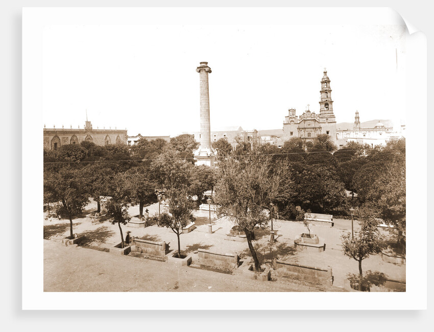 Plaza de Armas, Aguascalientes, Mexico by William Henry Jackson