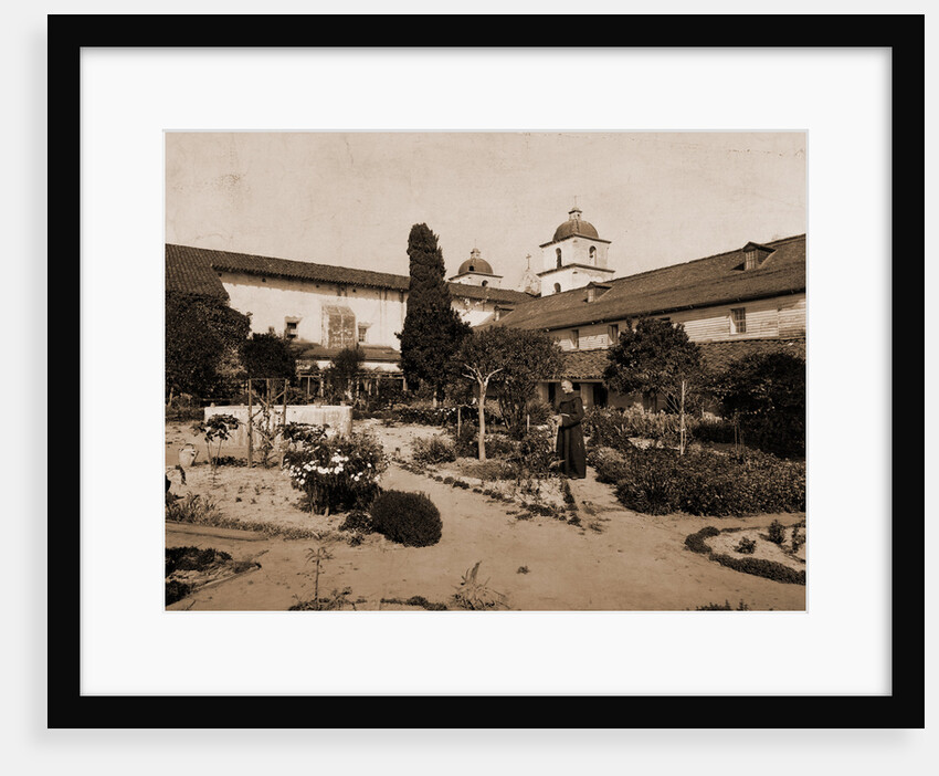 Mission Santa Barbara, California by William Henry Jackson