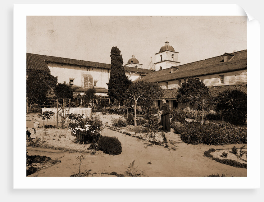 Mission Santa Barbara, California by William Henry Jackson