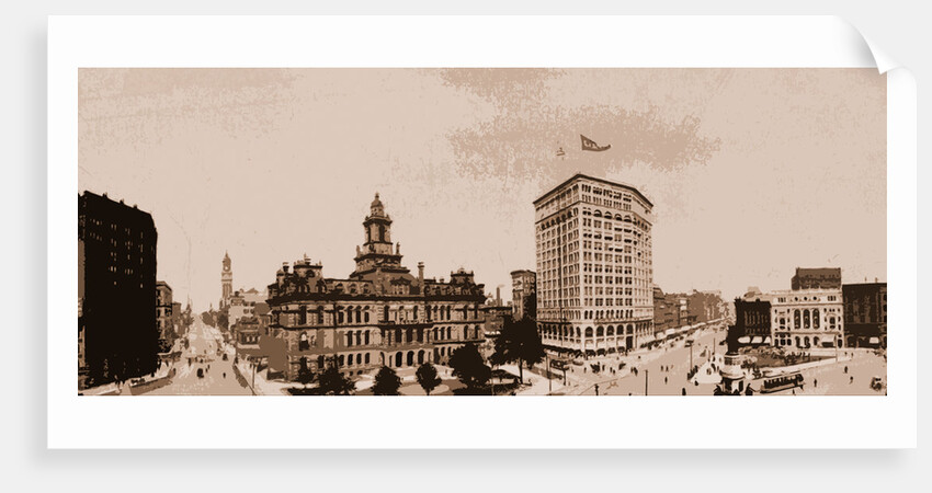 Panorama of Campus Martius, Detroit by Anonymous