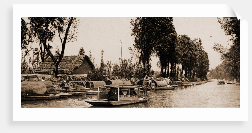 Canal de la Viga, City of Mexico by William Henry Jackson