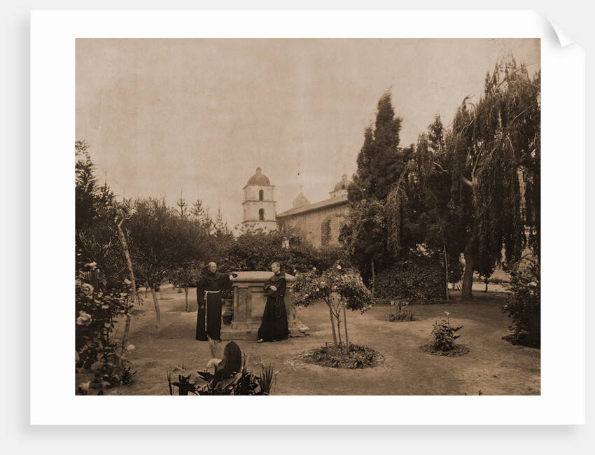 Mission of Santa Barbara, the cemetery by Anonymous