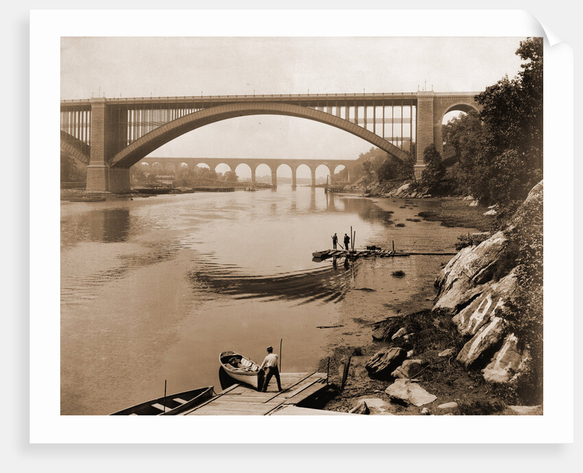 High Bridge & Washington Bridge, Harlem River by William Henry Jackson