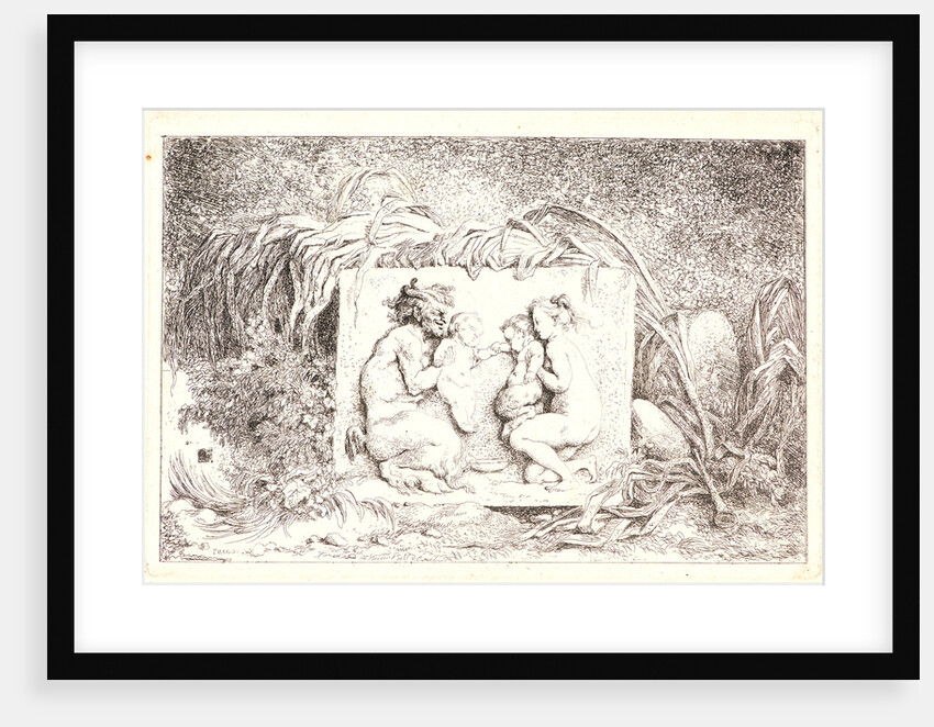 Nymph Astride a Satyr, 1763 by Jean-Honoré Fragonard