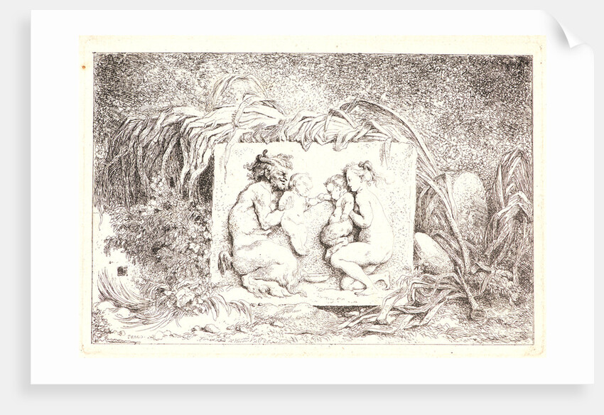 Nymph Astride a Satyr, 1763 by Jean-Honoré Fragonard