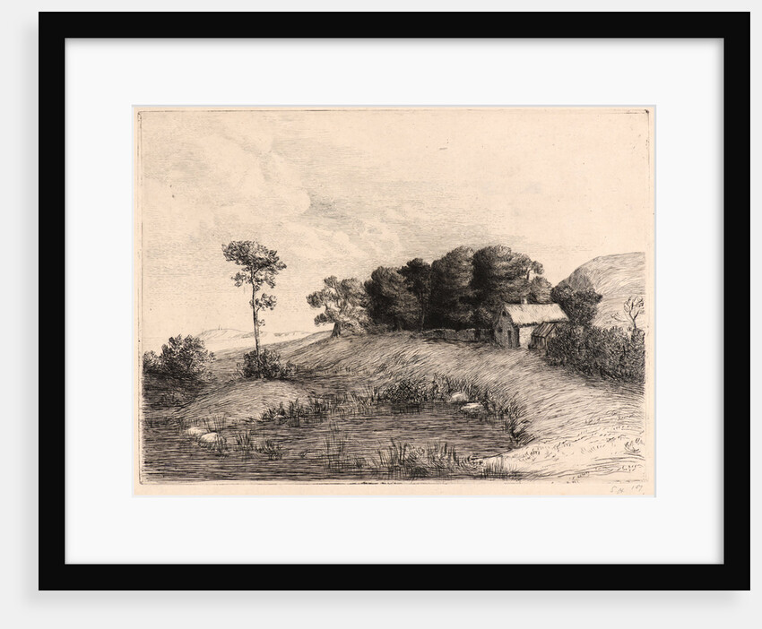 Le Paysage à la Mare by Alphonse Legros