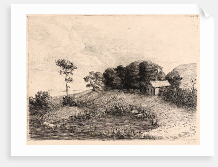 Le Paysage à la Mare by Alphonse Legros