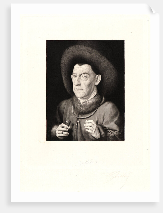 Man with the Pink, 19th century by Claude-Ferdinand Gaillard