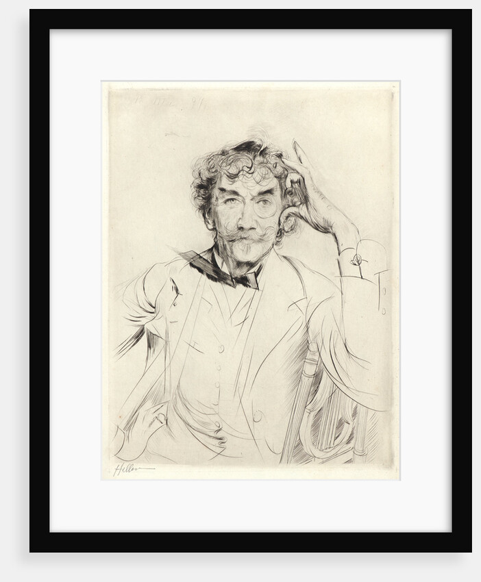 Portrait of James McNeill Whistler, 1897 by Paul César Helleu