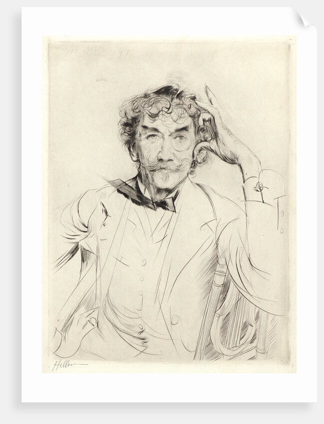 Portrait of James McNeill Whistler, 1897 by Paul César Helleu