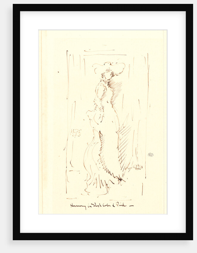 Harmony in Flesh Color & Pink, ca. 1881-1892 by James McNeill Whistler