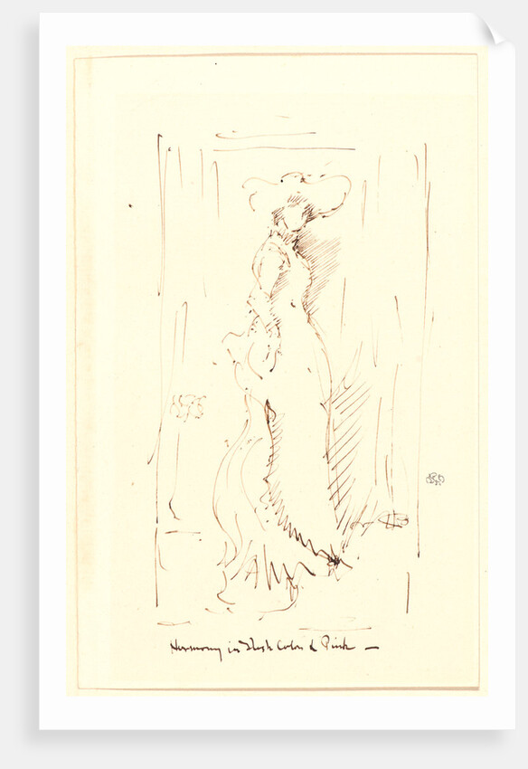 Harmony in Flesh Color & Pink, ca. 1881-1892 by James McNeill Whistler