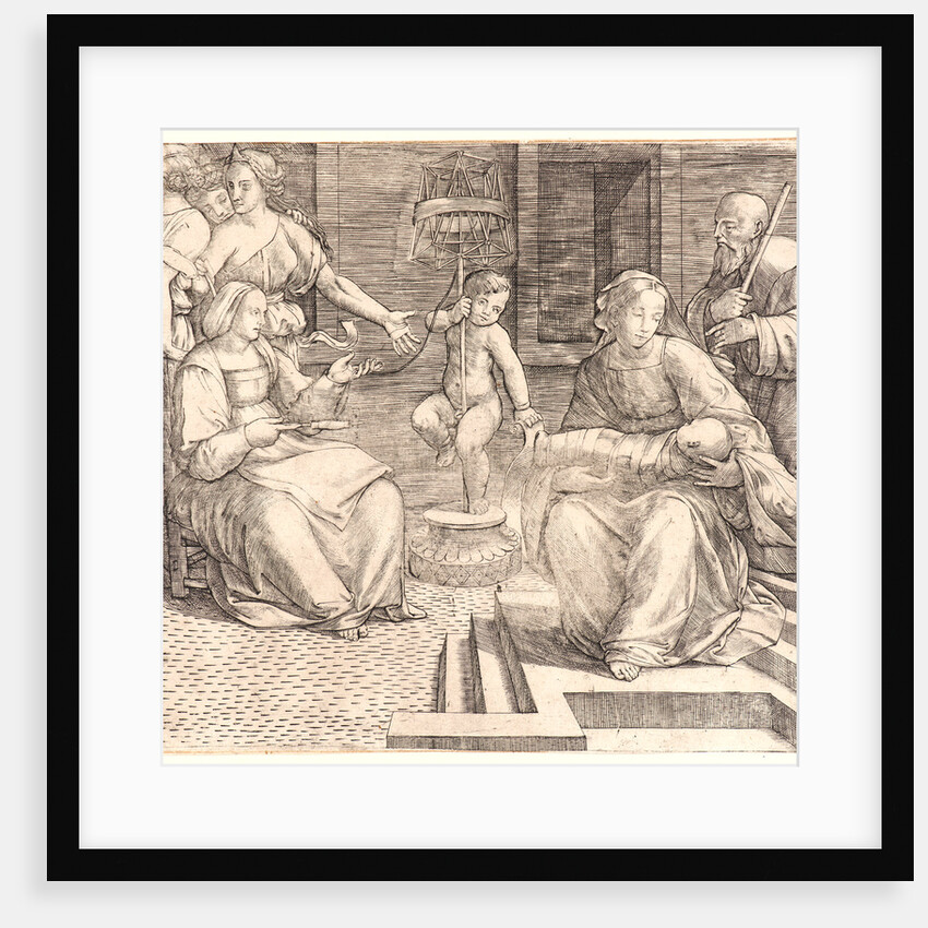 The Holy Family, with St. Elizabeth and the Infant St. John the Baptist, 16th century by Giacomo Francia