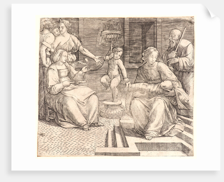 The Holy Family, with St. Elizabeth and the Infant St. John the Baptist, 16th century by Giacomo Francia