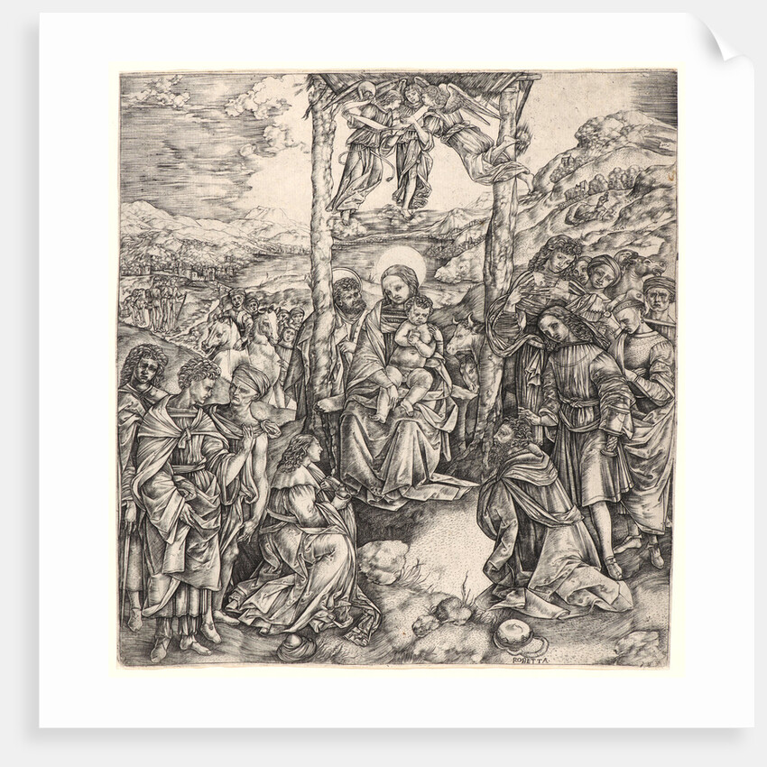 The Adoration of the Magi, after 1500 by Cristofano Robetta